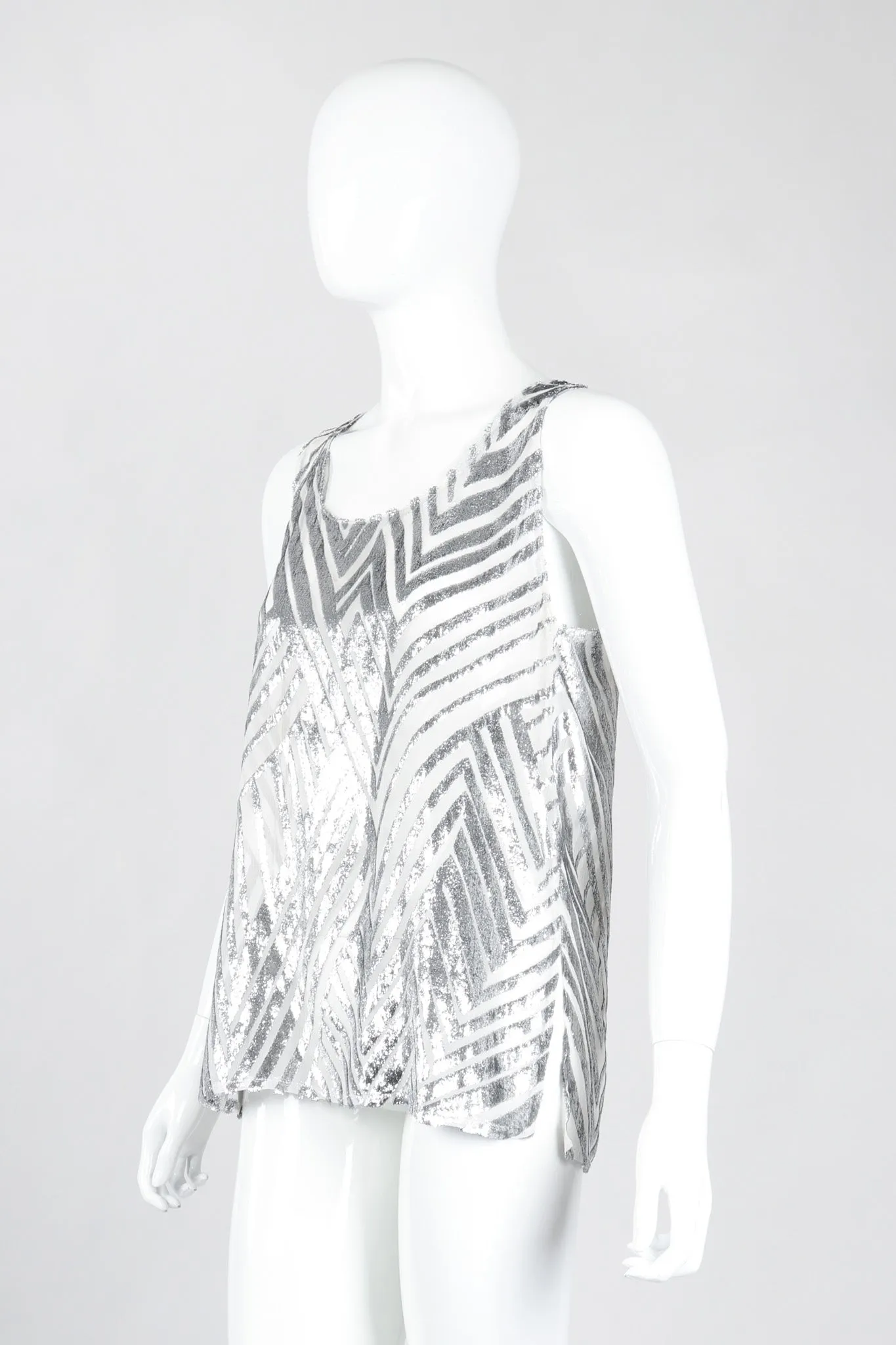 Metallic Velvet Lamé Tank
