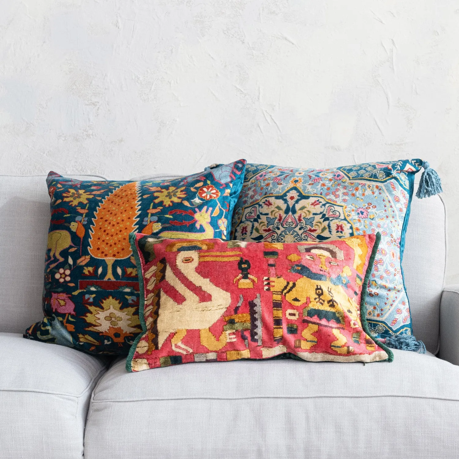 Midnight in Morocco Velvet Pillow