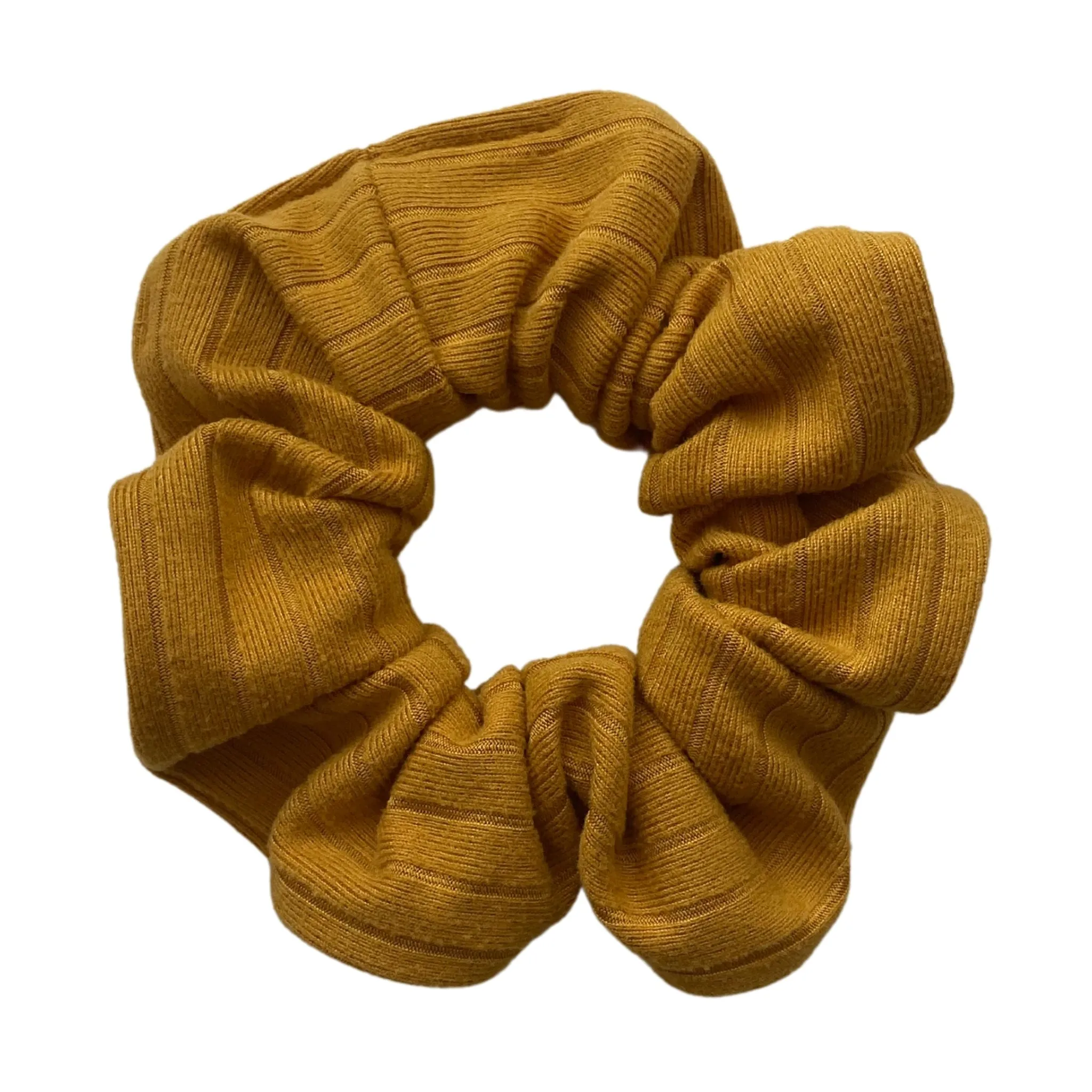 Mustard Ribbed Scrunchie