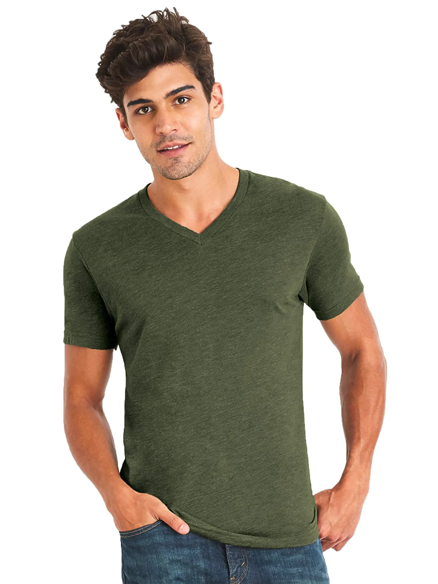 Next Level Mens Triblend V-Neck Tee