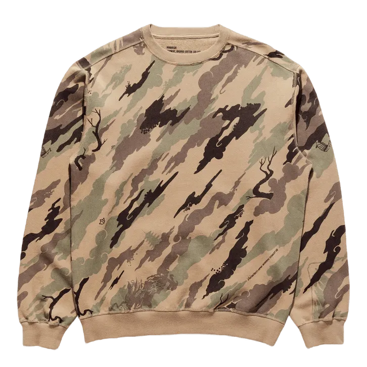 Organic Camo Crew Sweat Organi Woodland