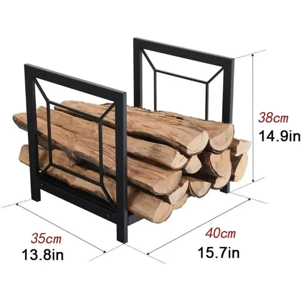 Outdoor Fireplace Firewood Rack Log Store Fire Wood Rack Outdoor Firewood Holder Bracket Log Rack Wood Storage Indoor