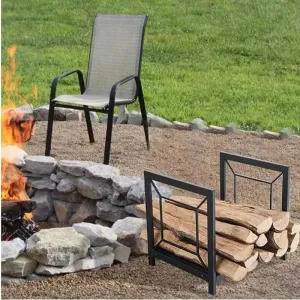 Outdoor Fireplace Firewood Rack Log Store Fire Wood Rack Outdoor Firewood Holder Bracket Log Rack Wood Storage Indoor