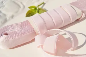 Pale Pink Velvet Ribbon Vintage from France 16mm