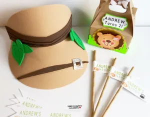 Party Kids Safari Hat - Visor.