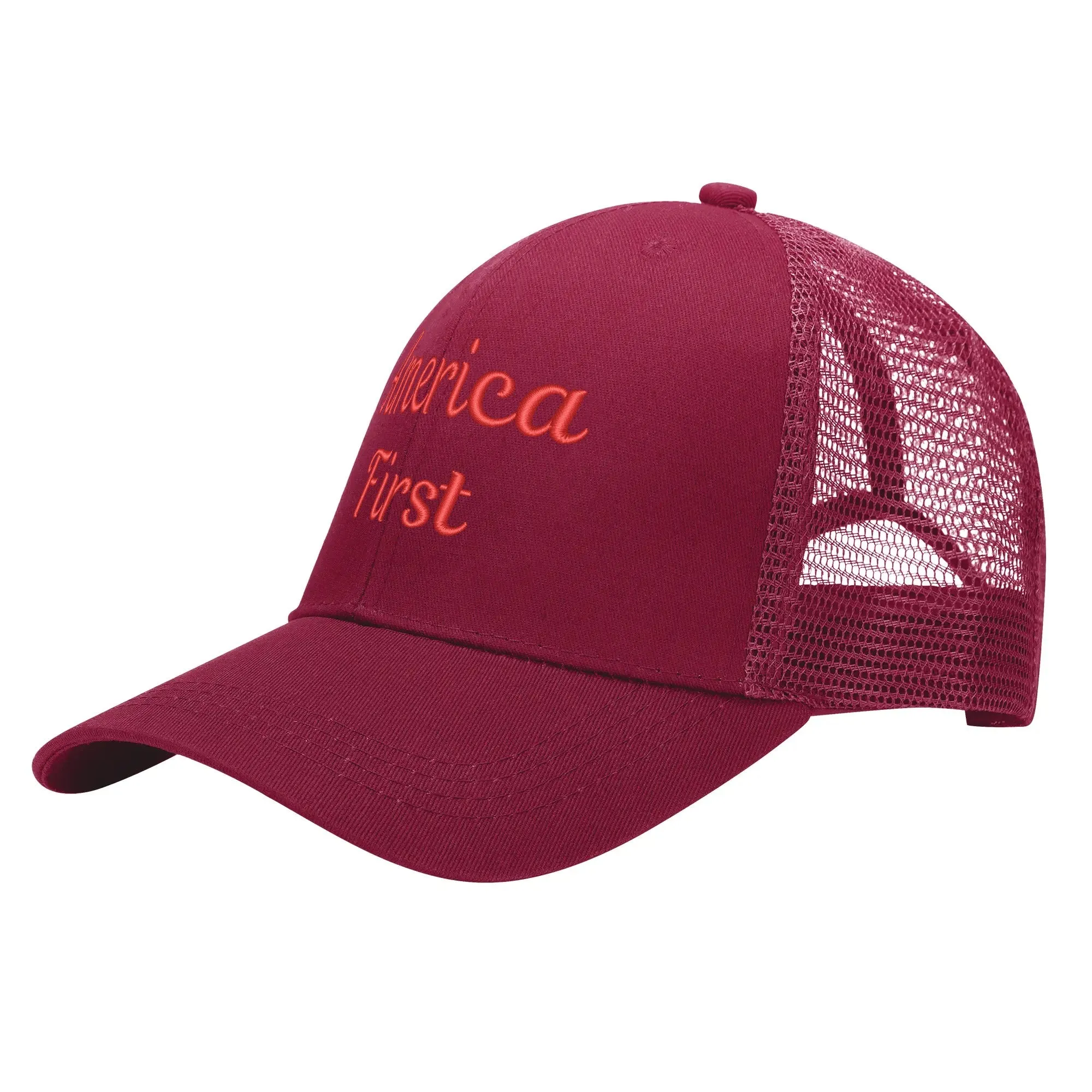 Patriotic Embroidered Trucker Hat