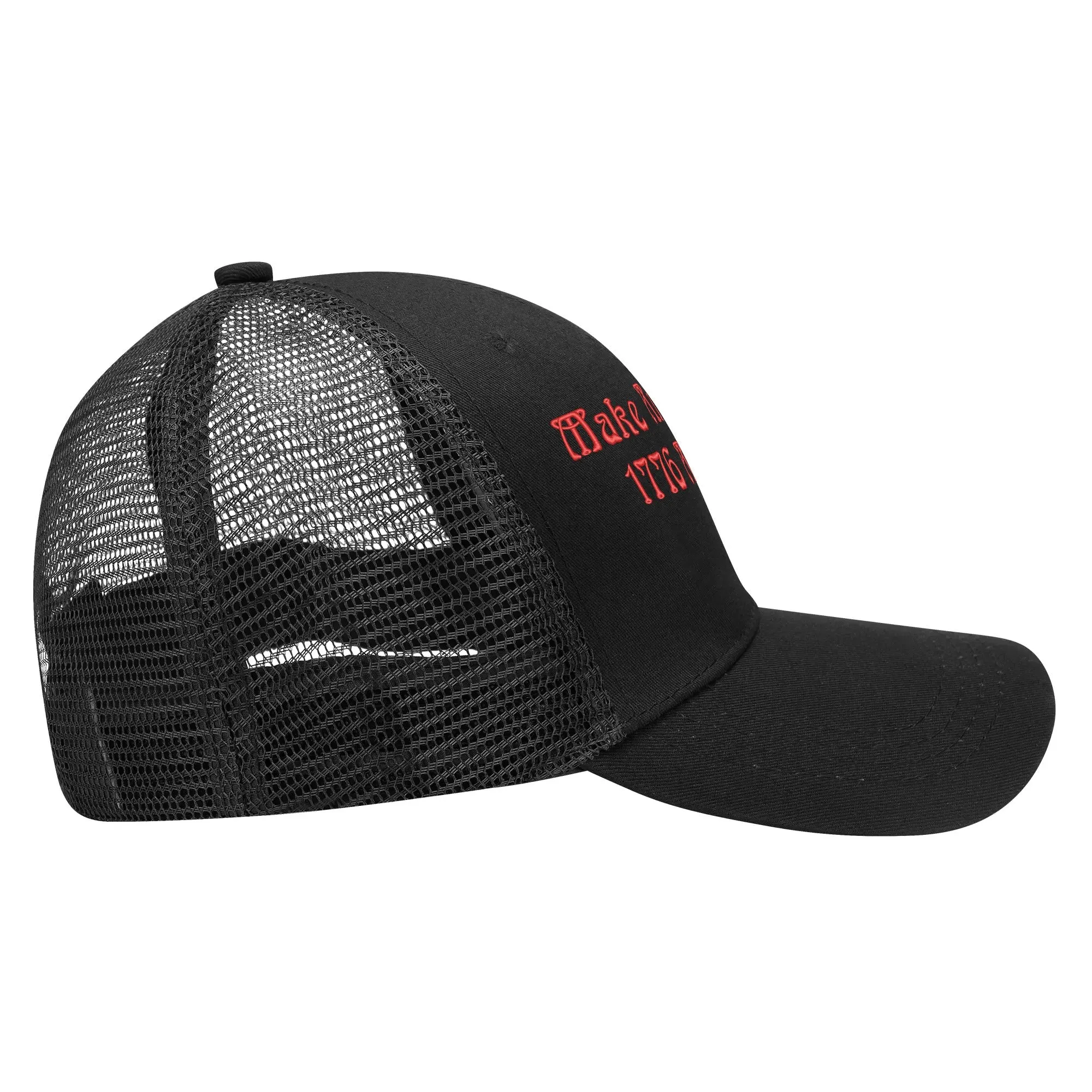 Patriotic Embroidered Trucker Hat
