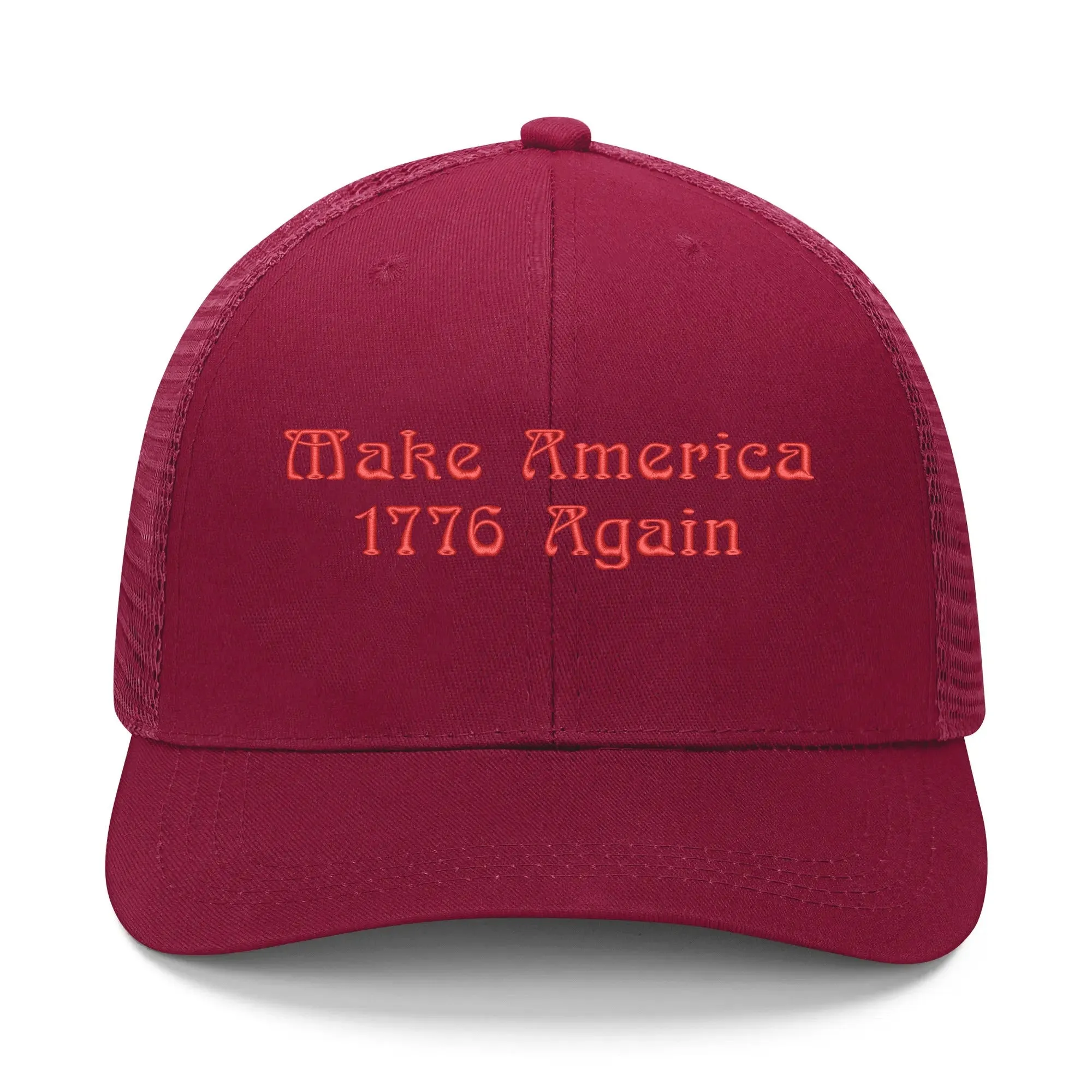 Patriotic Embroidered Trucker Hat