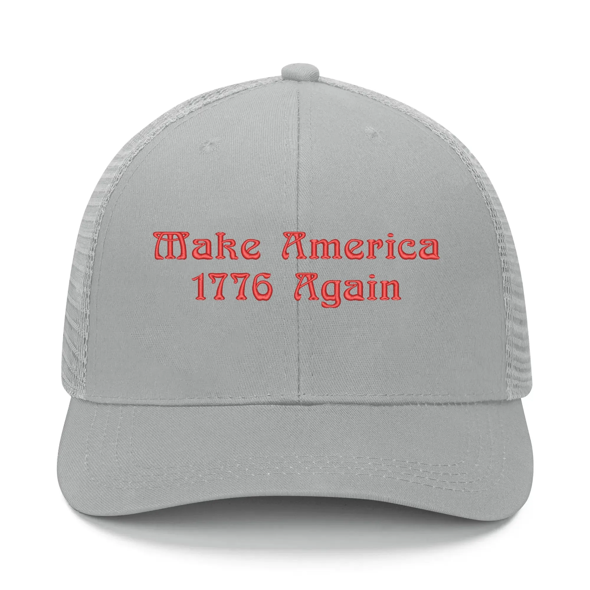 Patriotic Embroidered Trucker Hat