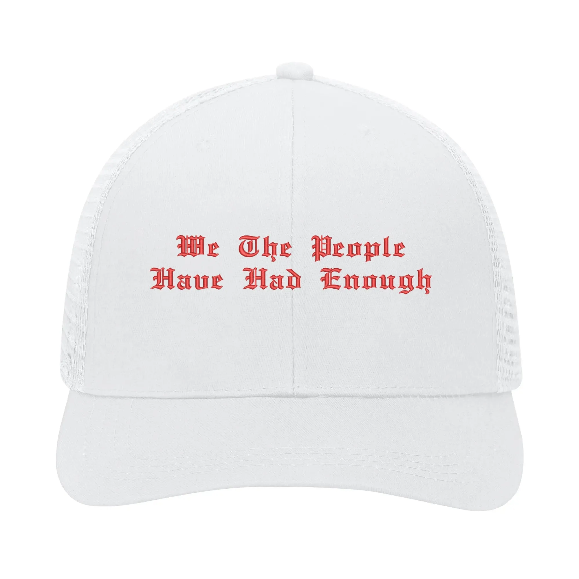 Patriotic Embroidered Trucker Hat