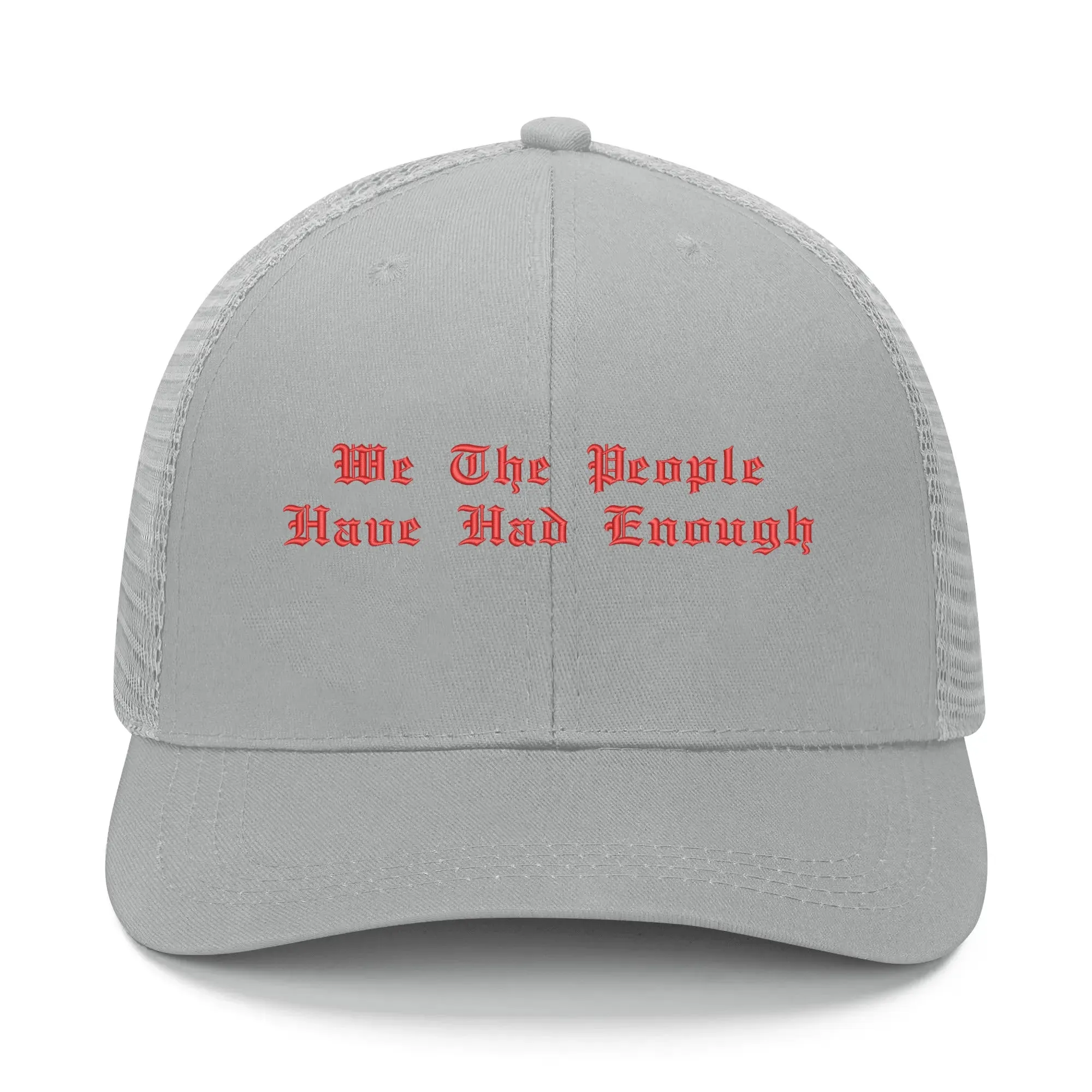 Patriotic Embroidered Trucker Hat