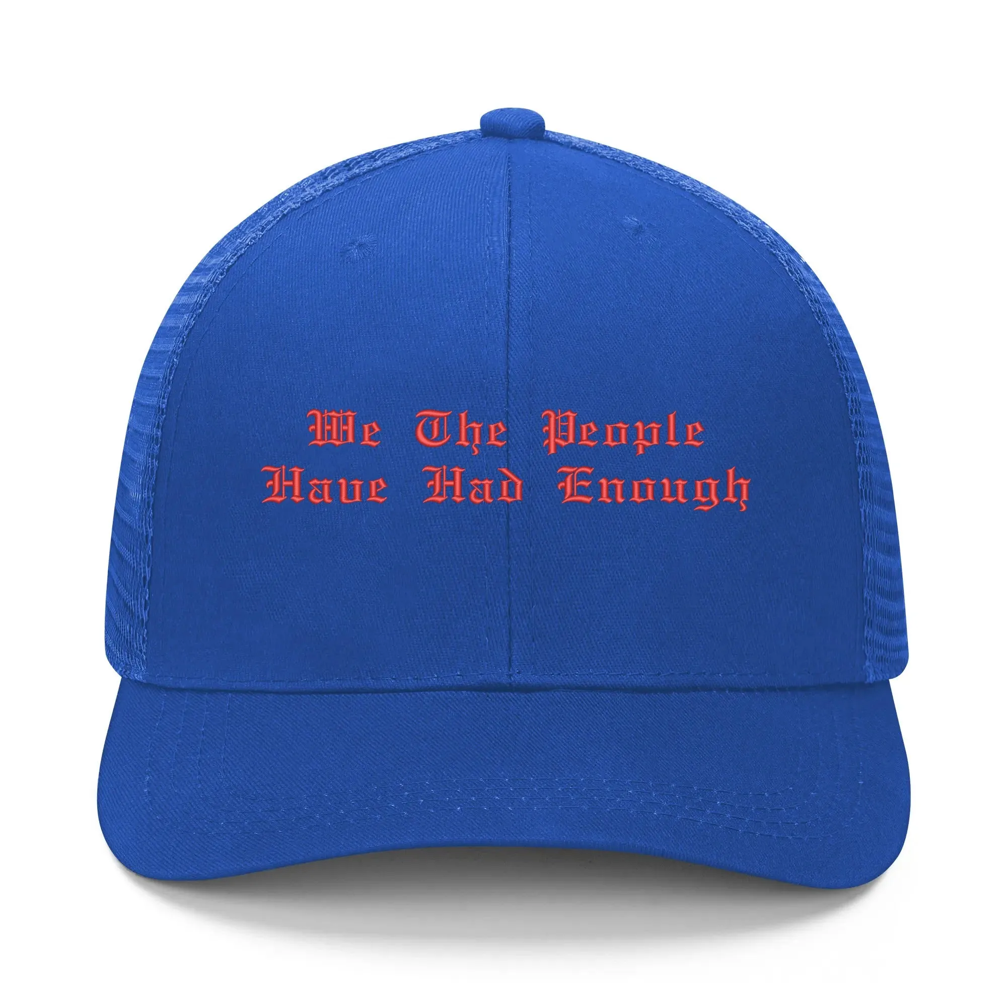 Patriotic Embroidered Trucker Hat