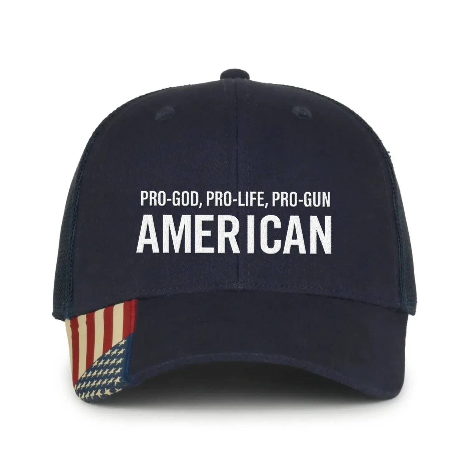 Pro God, Pro Life, Pro Gun American Premium Embroidery Hat