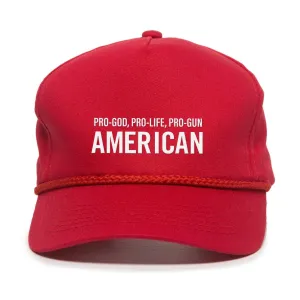 Pro God, Pro Life, Pro Gun American Premium Embroidery Hat