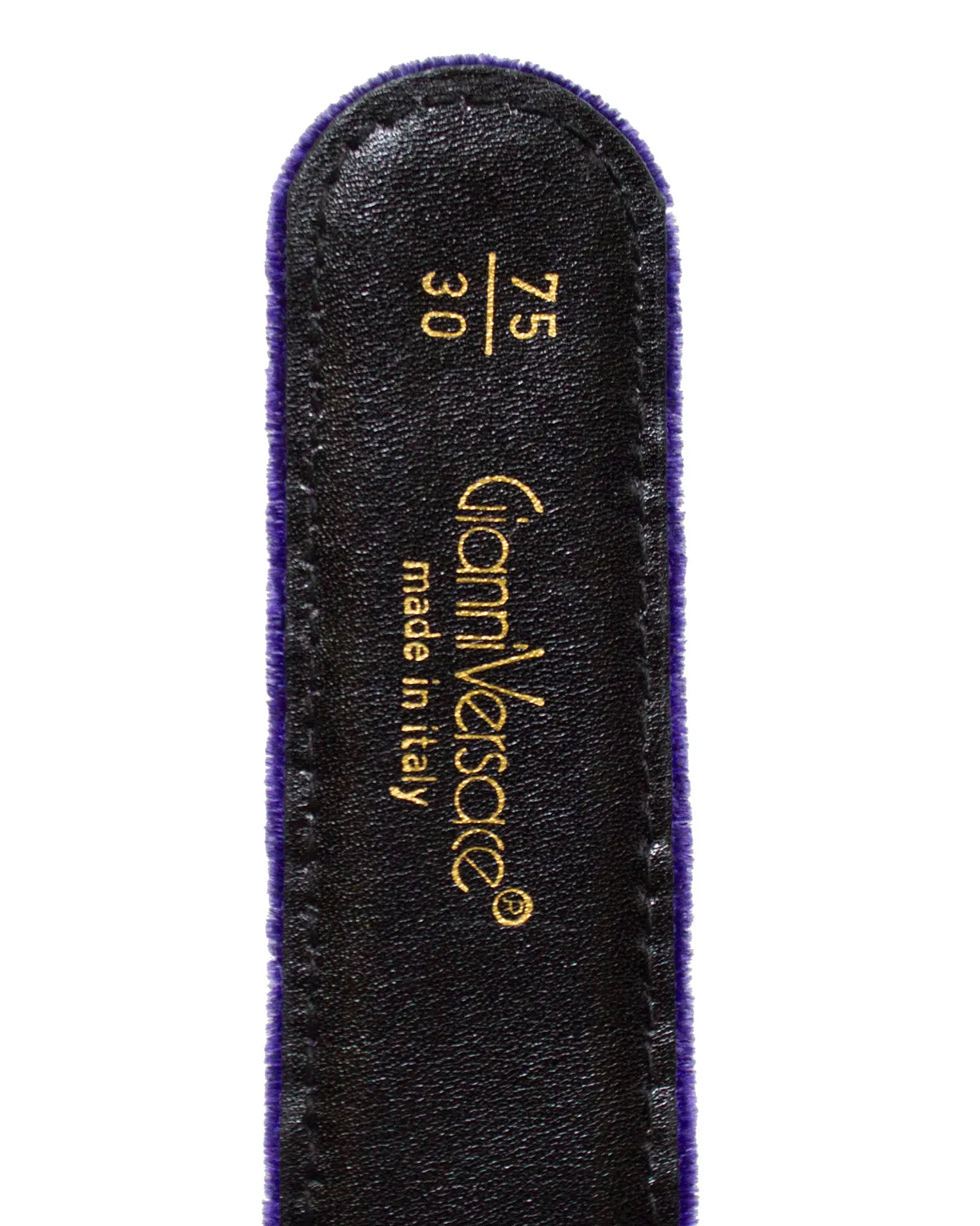 Purple Velvet and Pearl Belt