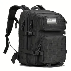 realaiot  Large Military Tactical Backpack With Laptop Compartment - 45L 3 Day Assault Pack For Men And Women - Molle Bag For Camping And Outdoor Activities
