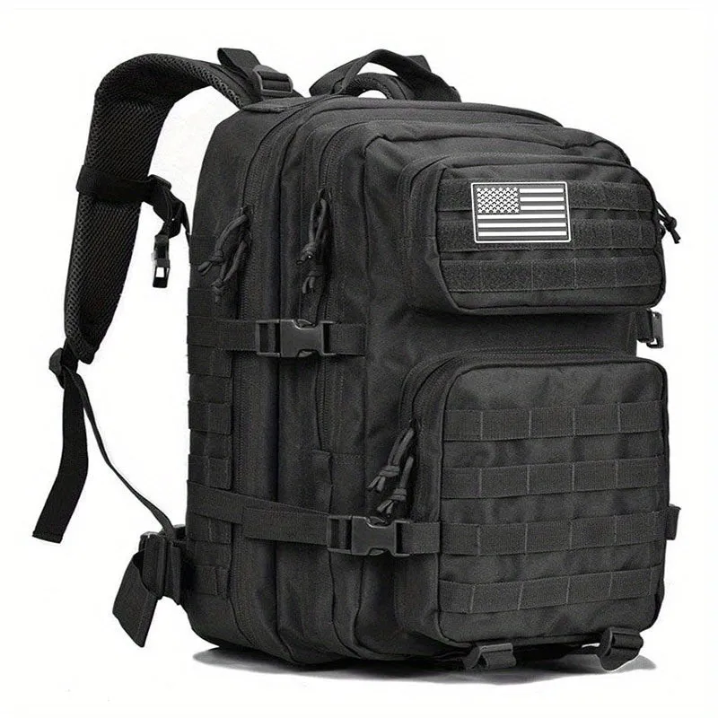 realaiot  Large Military Tactical Backpack With Laptop Compartment - 45L 3 Day Assault Pack For Men And Women - Molle Bag For Camping And Outdoor Activities