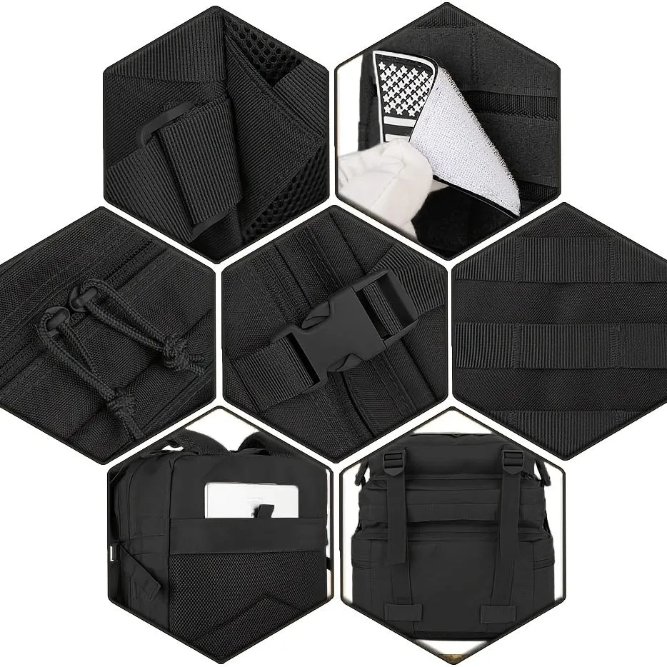 realaiot  Large Military Tactical Backpack With Laptop Compartment - 45L 3 Day Assault Pack For Men And Women - Molle Bag For Camping And Outdoor Activities