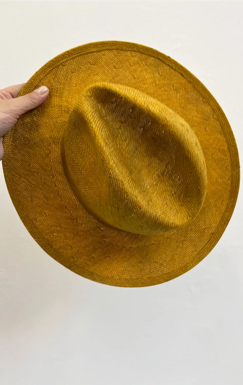 Reinhard Plank Hat In Ochre 1 left