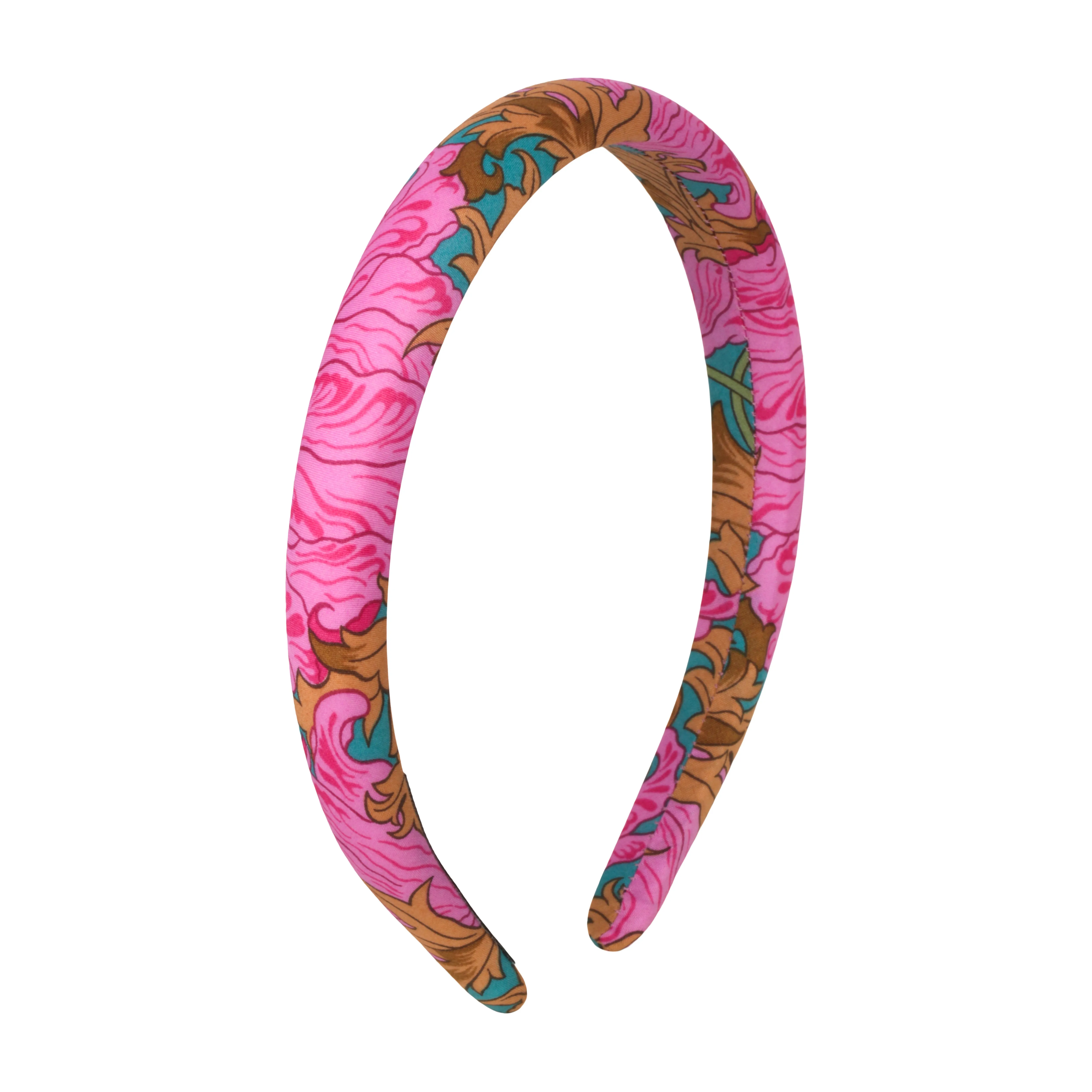 Reverie Pink 1.5 cm Padded Cotton Headband