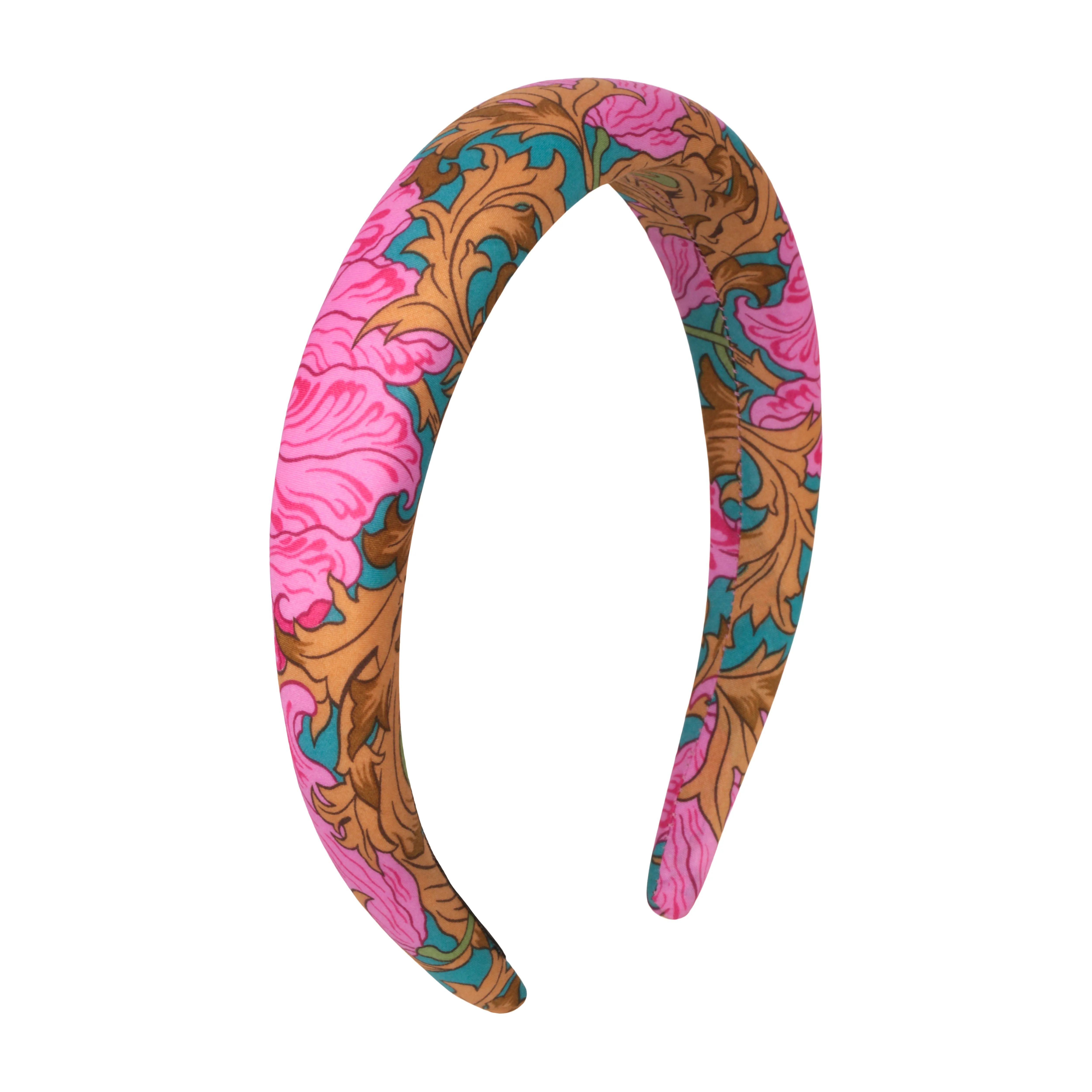 Reverie Pink 3 cm Padded Cotton Headband