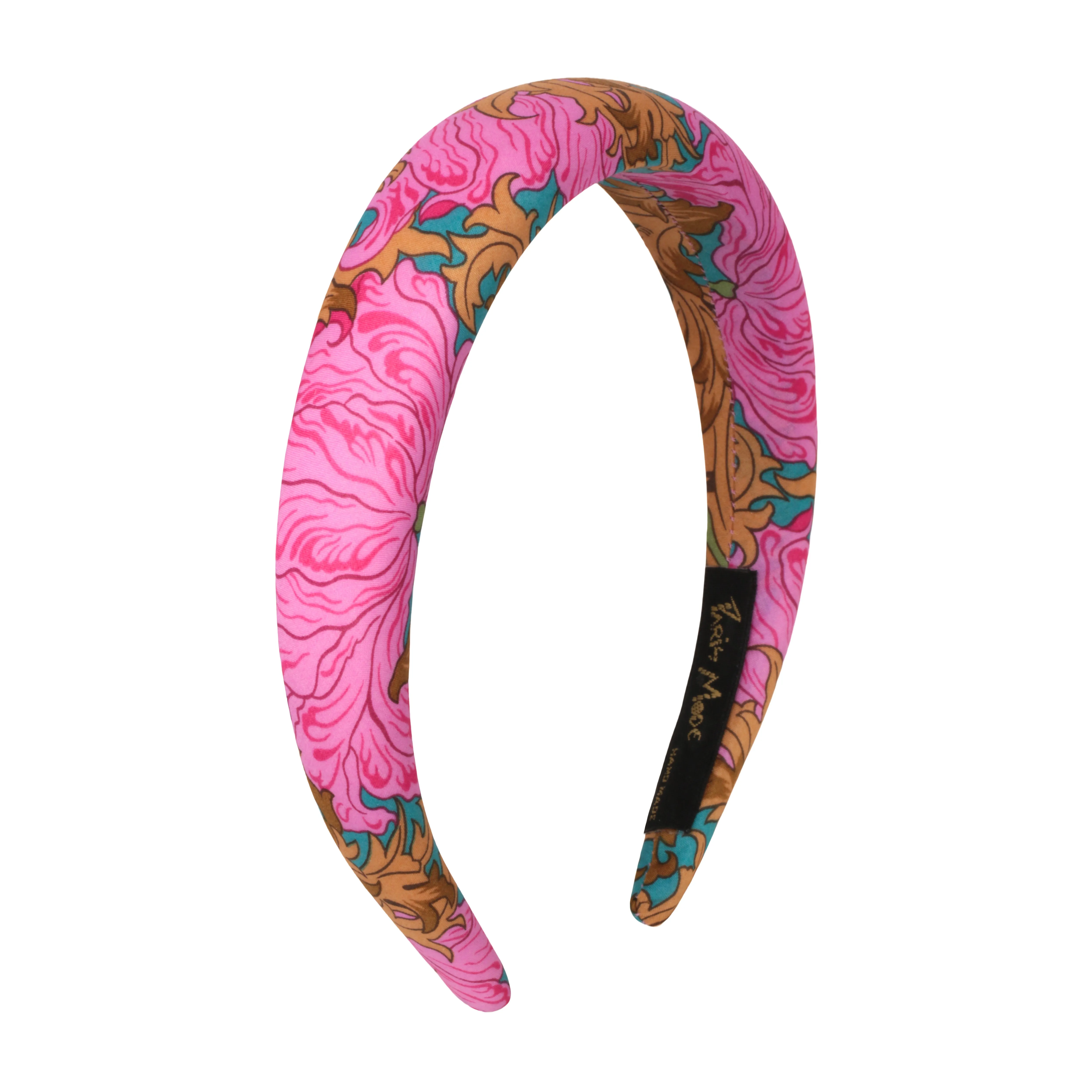 Reverie Pink 3 cm Padded Cotton Headband