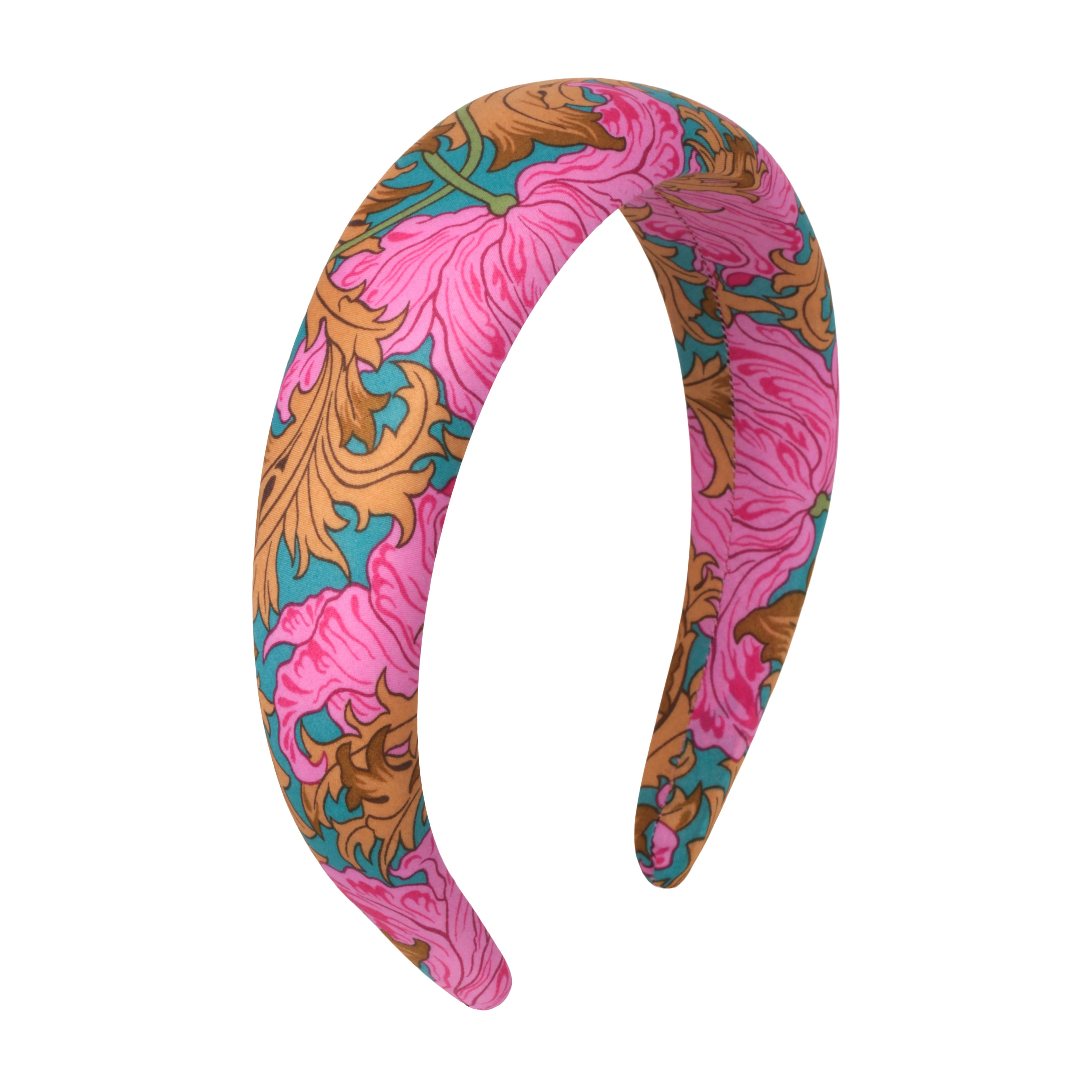 Reverie Pink 4 cm Padded Cotton Headband