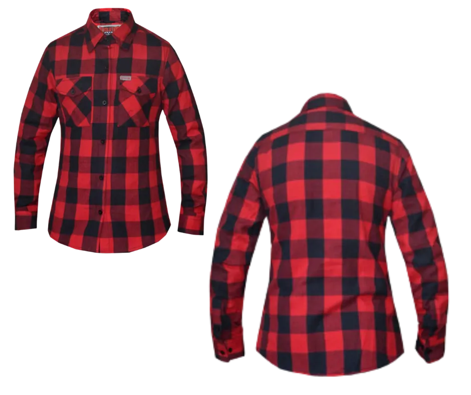 Revolution Gear Black and Red Ladies Flannel CLOSEOUT