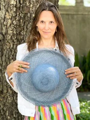 Round Top Fringe Palm Hat