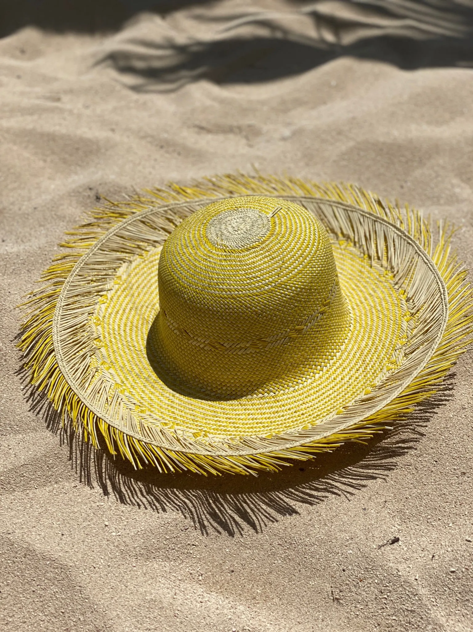 Round Top Fringe Palm Hat