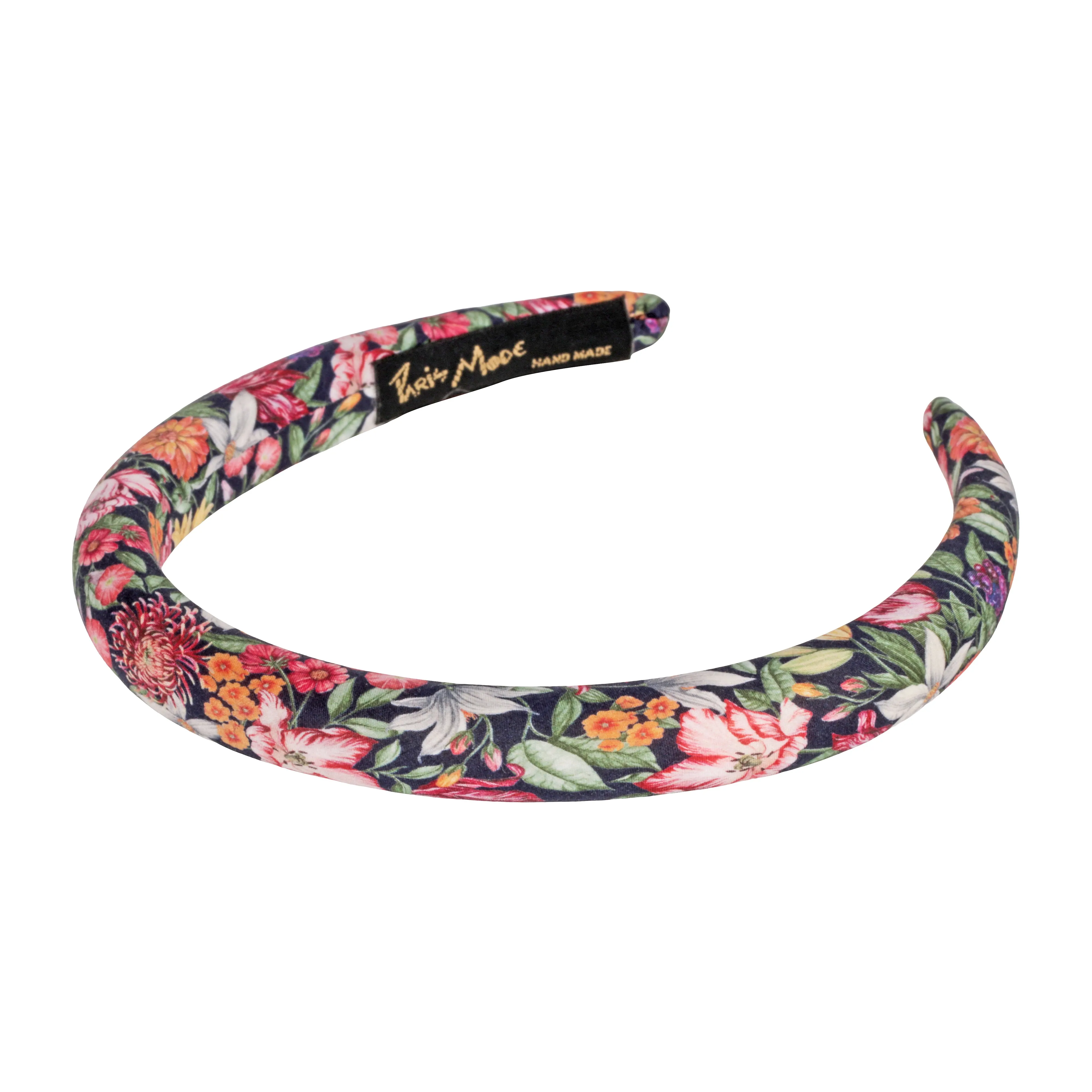 Royal Garland Print 1.5 cm Padded Cotton Headband