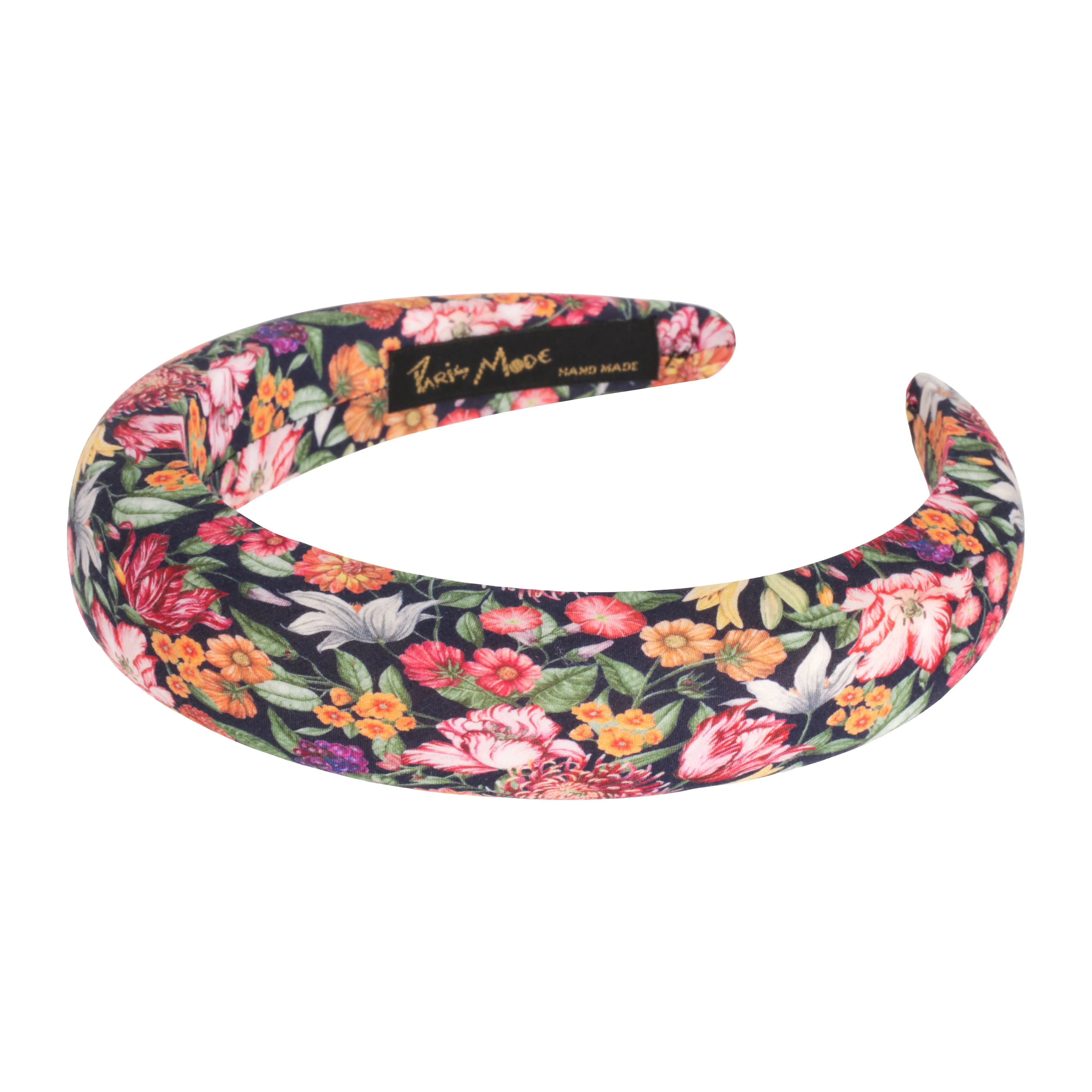 Royal Garland Print 3 cm Padded Cotton Headband