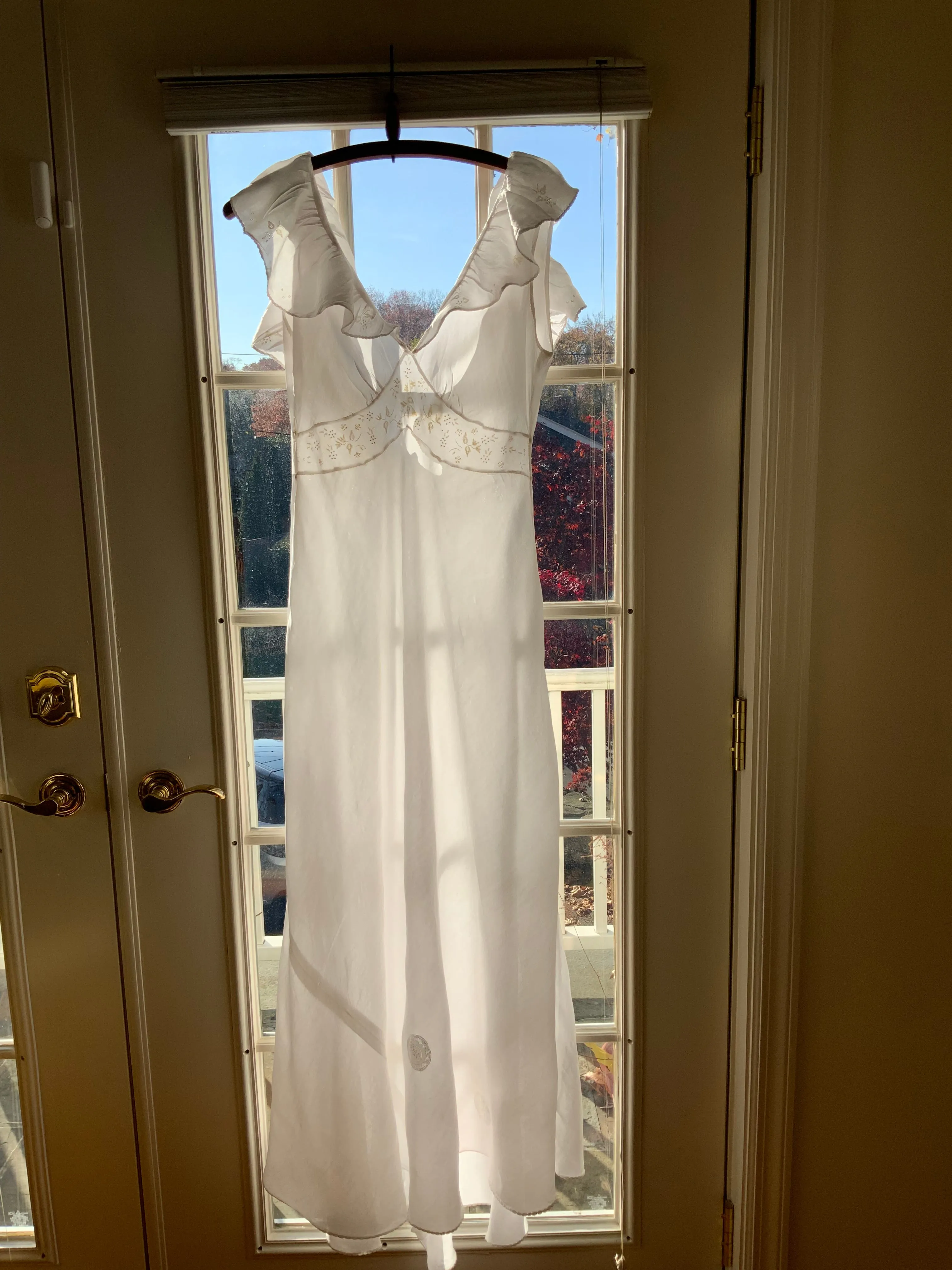 Satin Bridal Nightgown - 40s - 40N