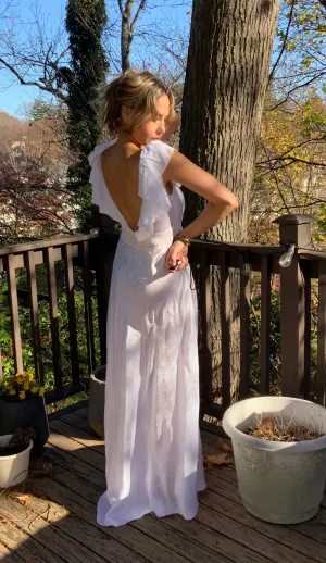 Satin Bridal Nightgown - 40s - 40N