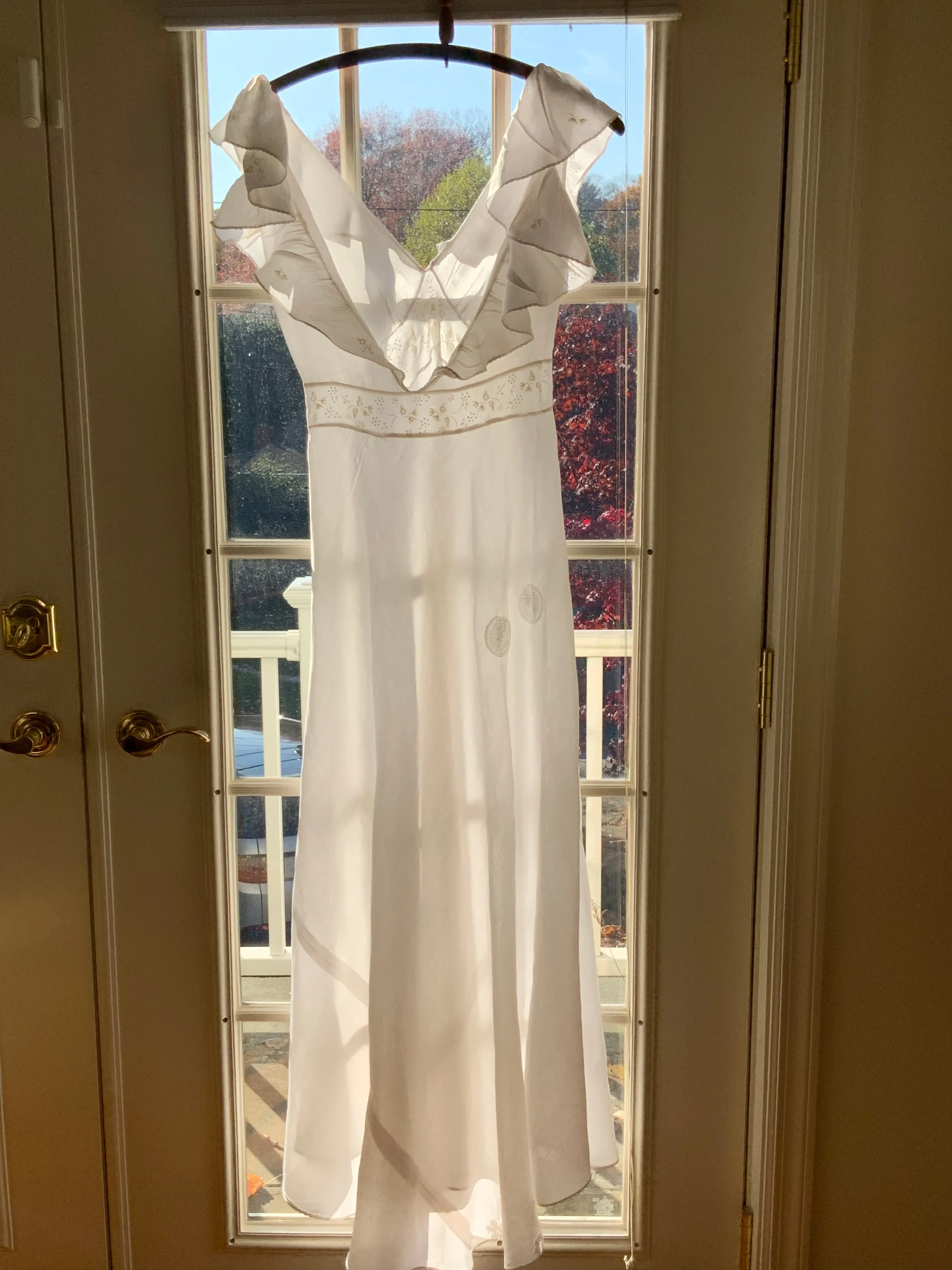 Satin Bridal Nightgown - 40s - 40N