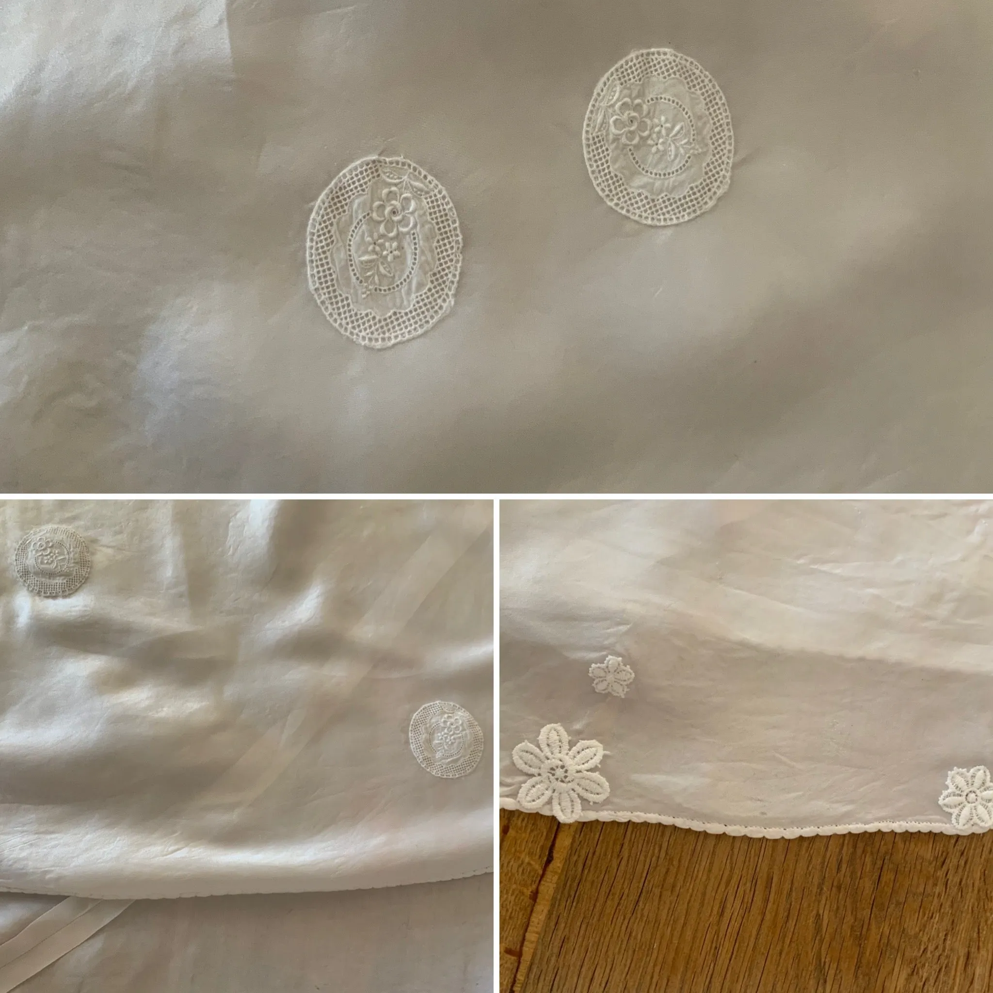 Satin Bridal Nightgown - 40s - 40N
