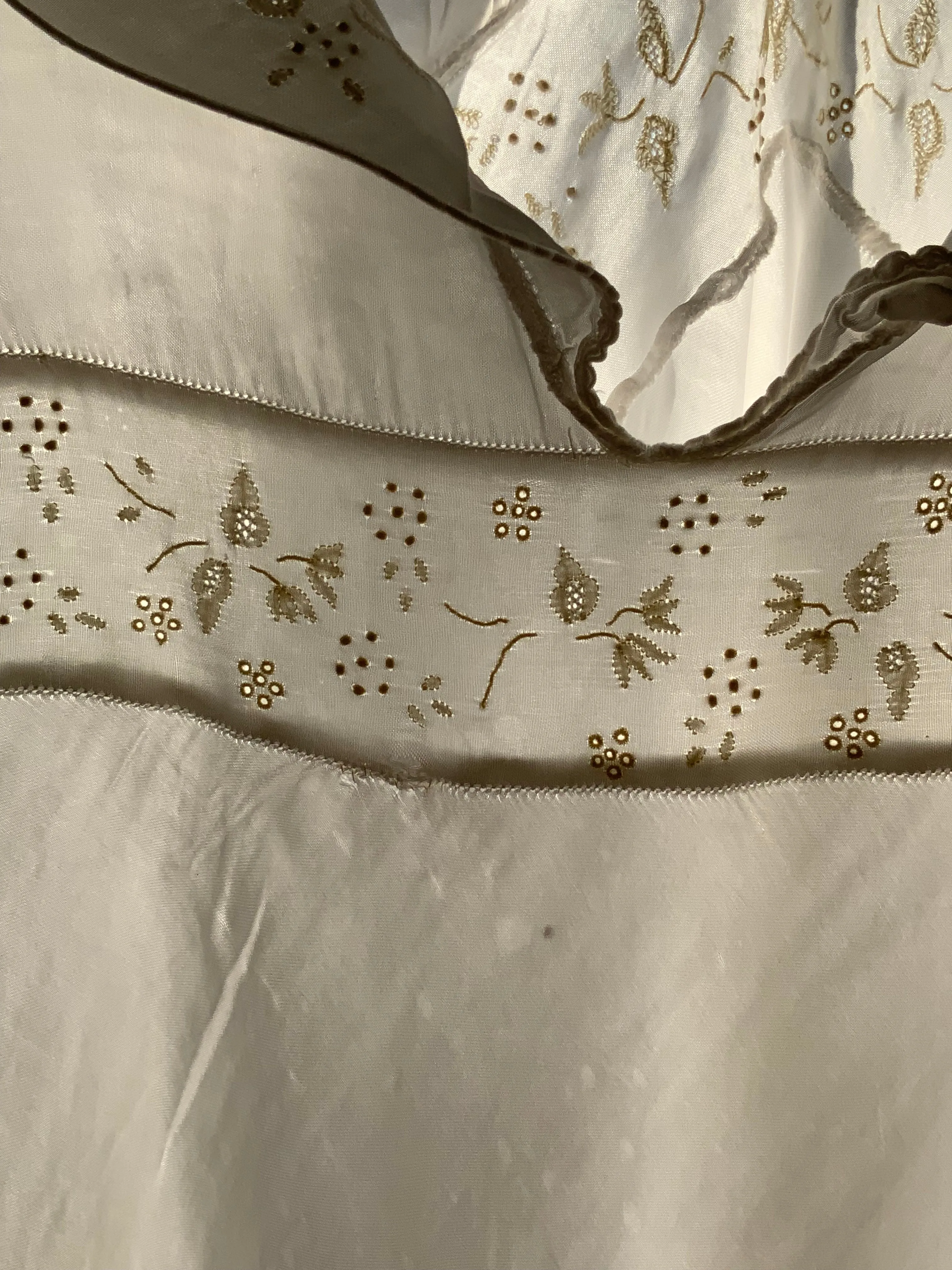 Satin Bridal Nightgown - 40s - 40N