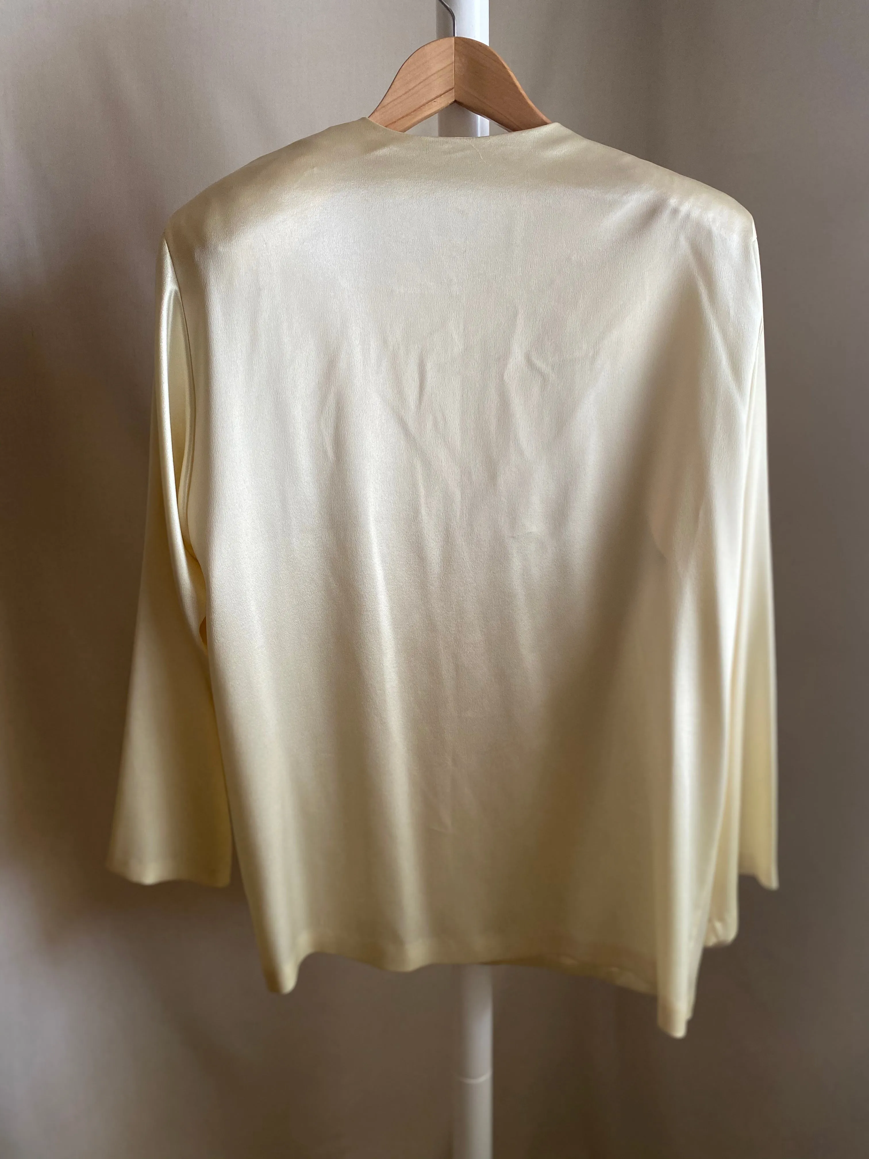 Satin Power Blouse