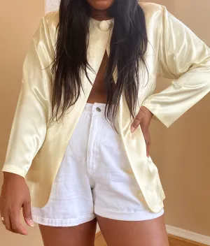 Satin Power Blouse