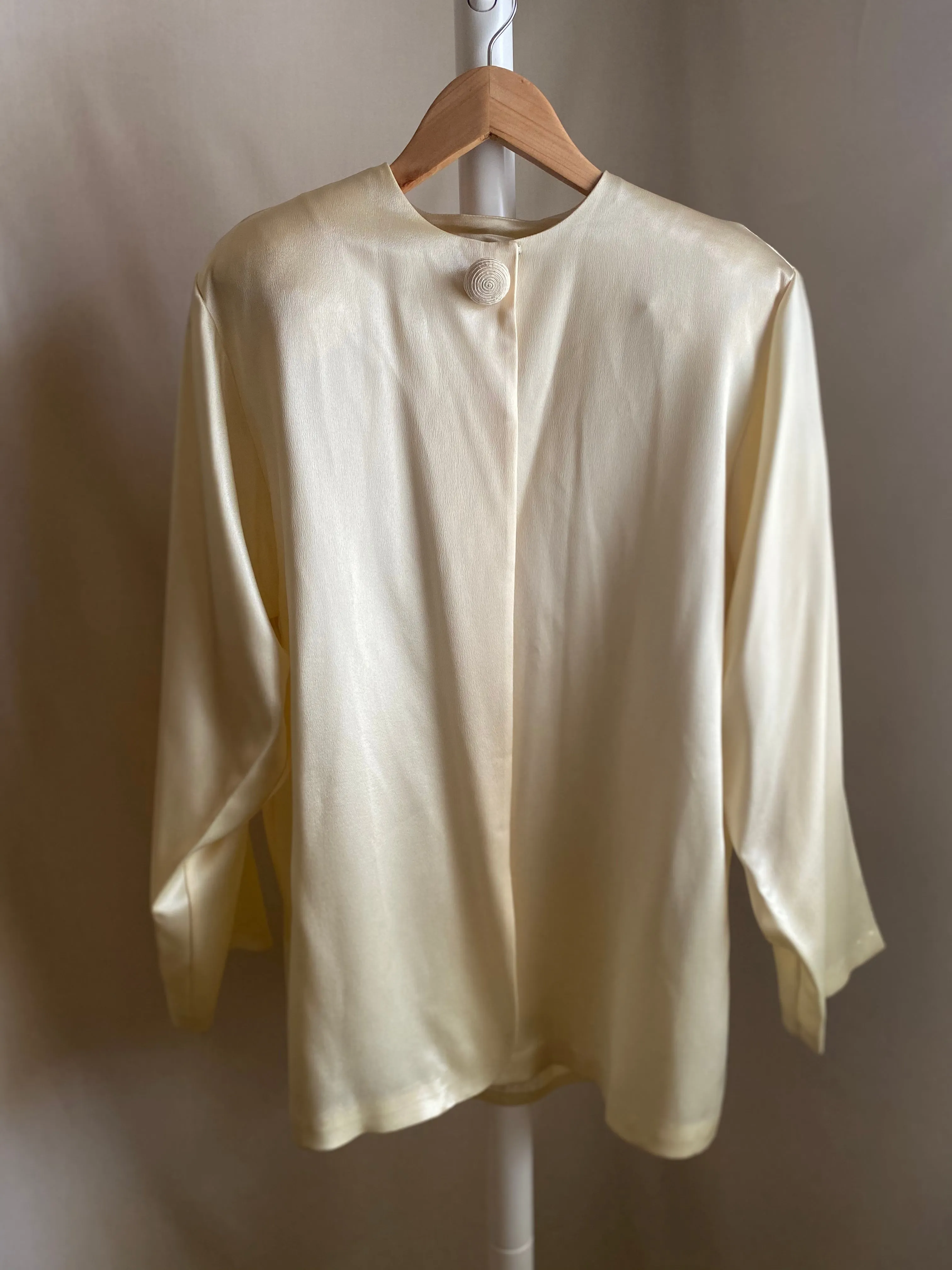Satin Power Blouse