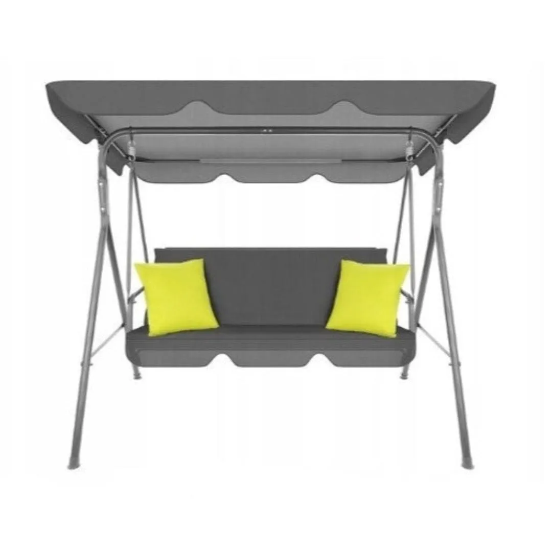 Seagull Garden 3 Seater Metal Swing Chair With Canopy SPF-D-SWING