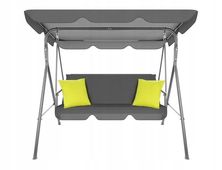 Seagull Garden 3 Seater Metal Swing Chair With Canopy SPF-D-SWING