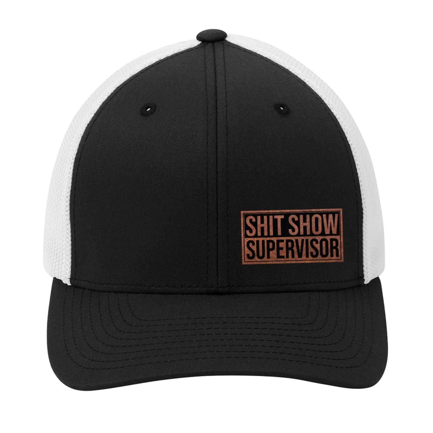 Shit Supervision Leather Patch Hat