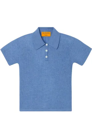 Shrunken Polo In Cashmere | French Blue