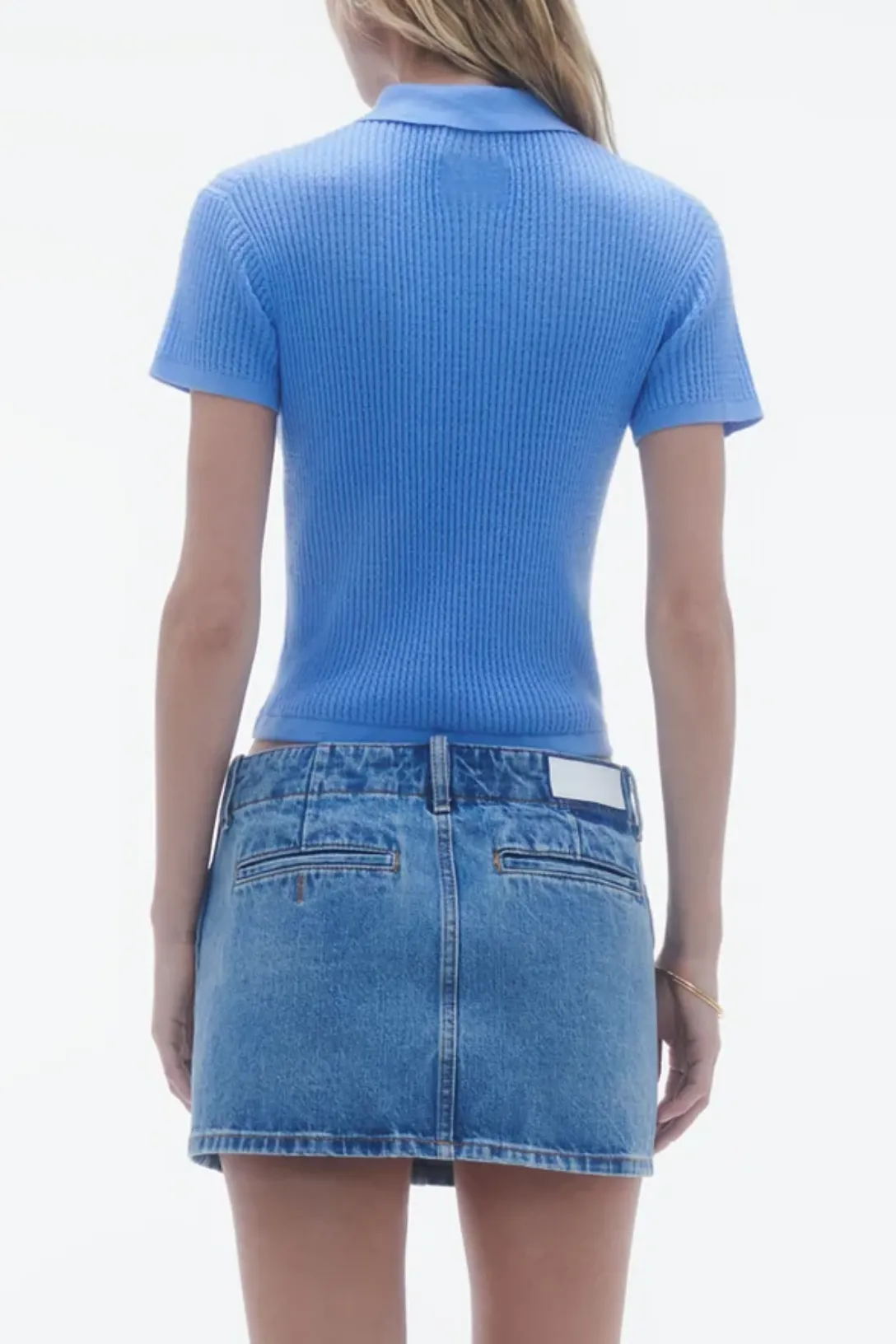 Shrunken Polo In Cashmere | French Blue