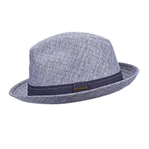 Stetson Tattersall Fedora Hat (L, Blue)