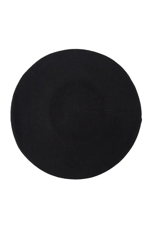 STRETCHY SOLID BERET ACRYLIC