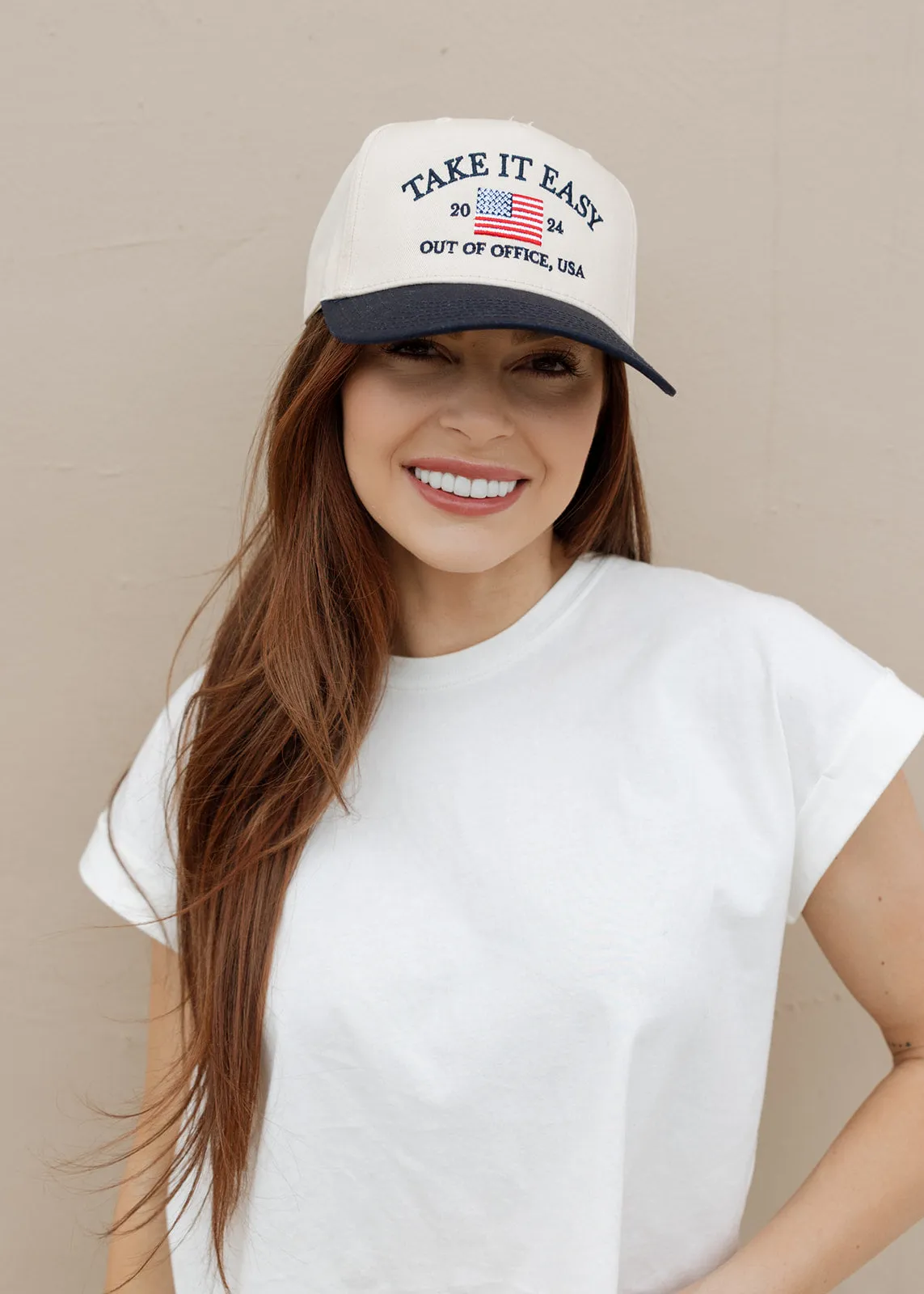 Take It Easy Vintage Trucker Hat