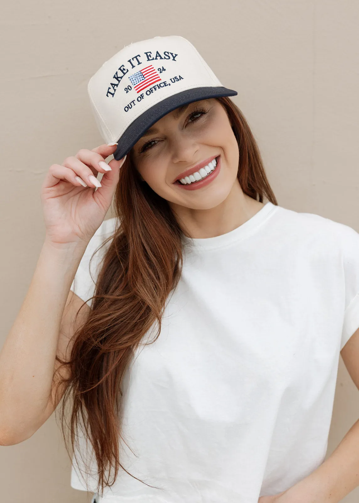 Take It Easy Vintage Trucker Hat