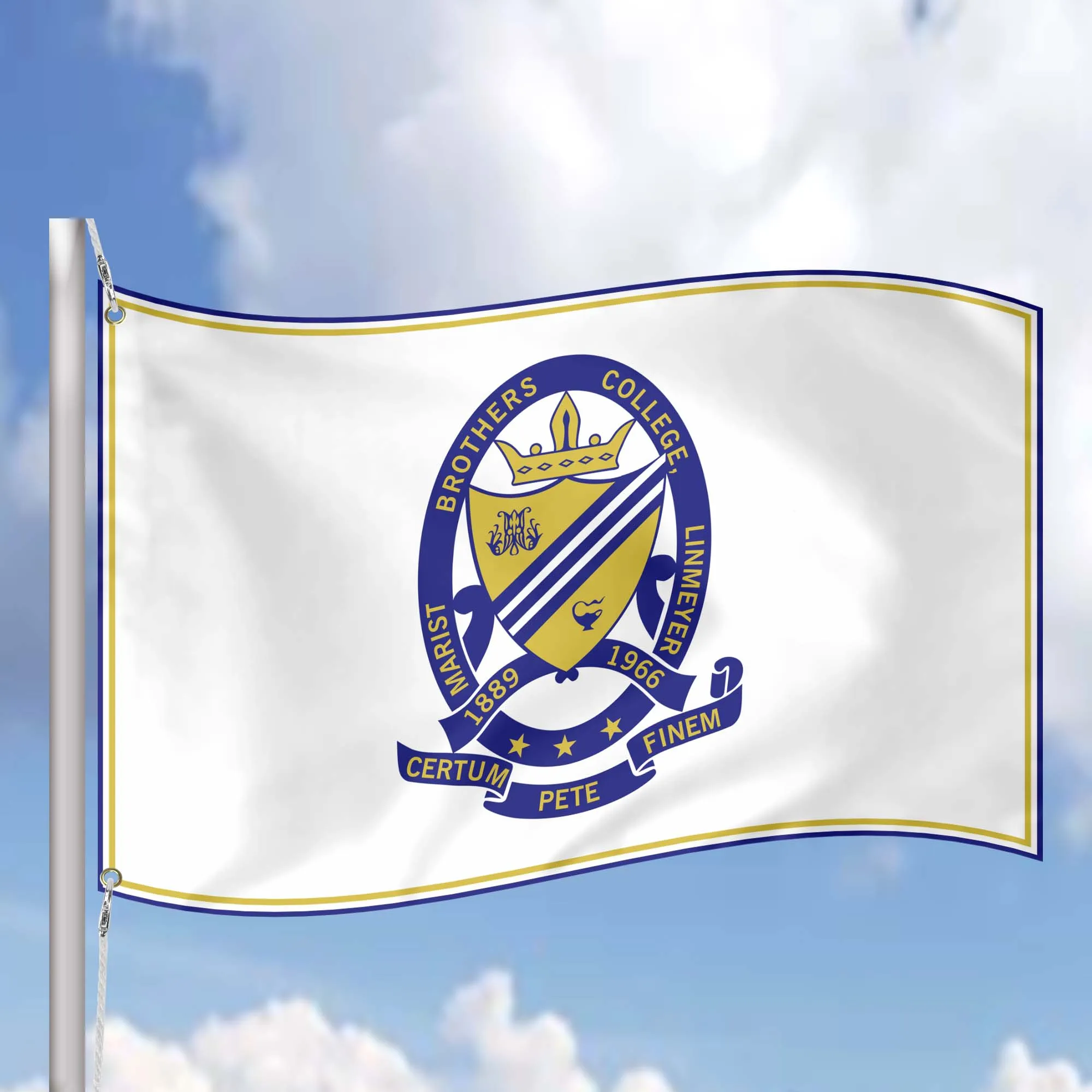The Marist Brothers of the Schools International Community of Catholic Religious Institute of Brothers Flag Banner